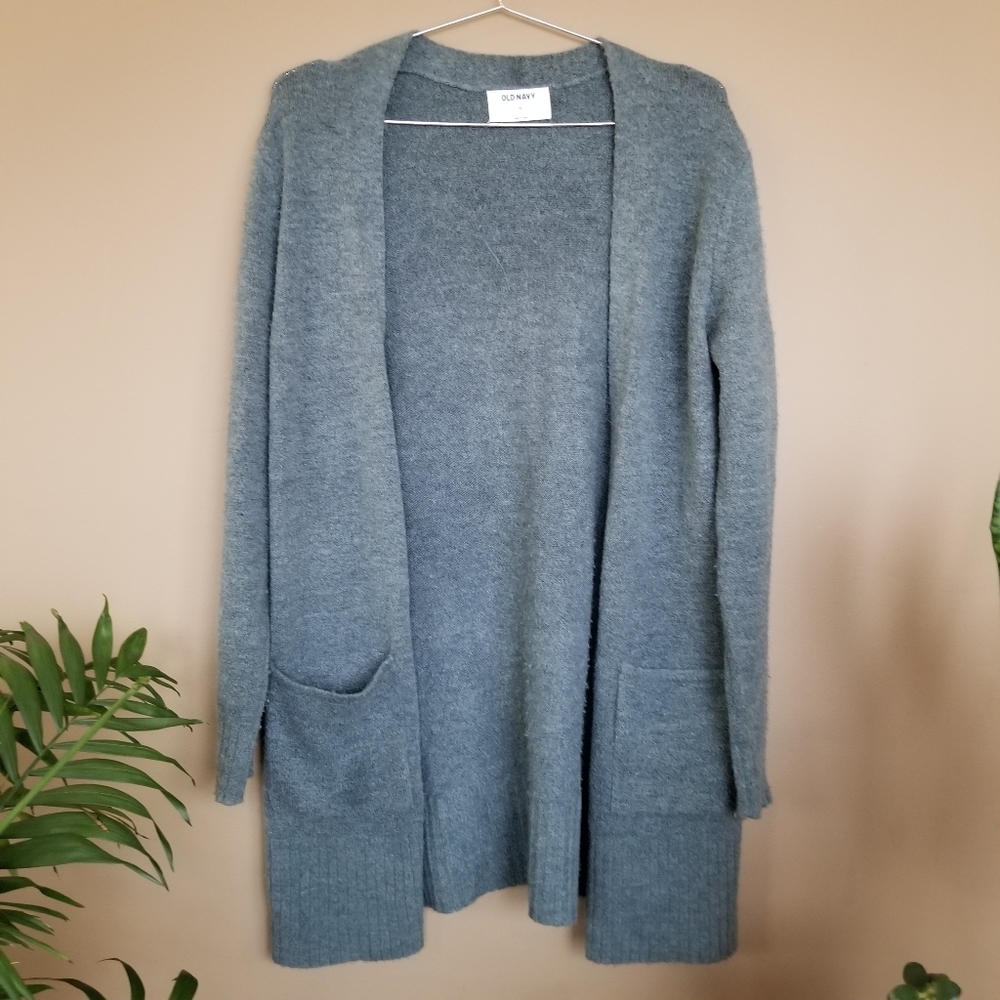 Old Navy Sage Green Long Cardigan XS